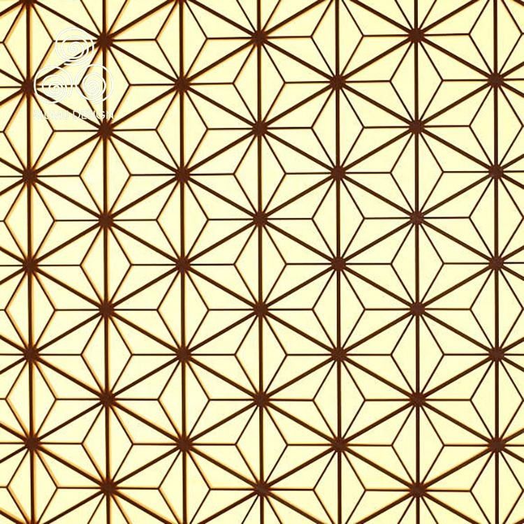 Pared de división decorativa de madera sólida francesa de Hinoki 3D Kumiko Products