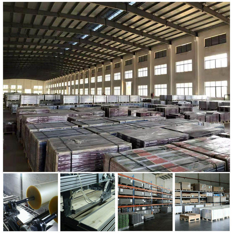 Resistencia de capa ULTRAVIOLETA del envejecimiento de la teja 5m m del vinilo del proceso estadístico del suelo del vinilo del proceso estadístico de la cerradura del tecleo