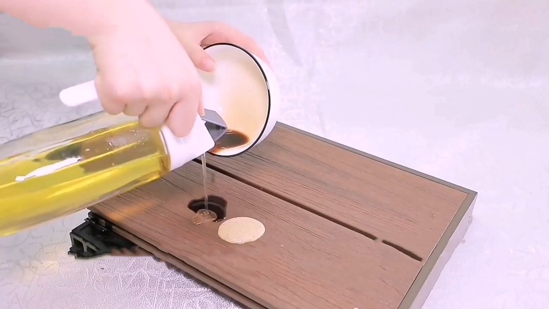 Cubierta de suelo de bambú ULTRAVIOLETA anti del pórtico Wpc 11m m exterior 22m m incombustibles