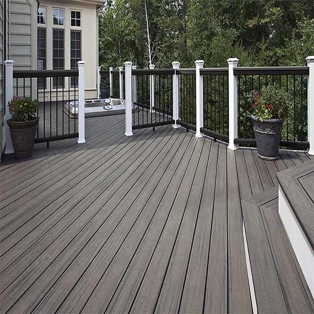 Decking compuesto de bambú exterior los 2.2/2.9/5.6m del hueco WPC del Decking
