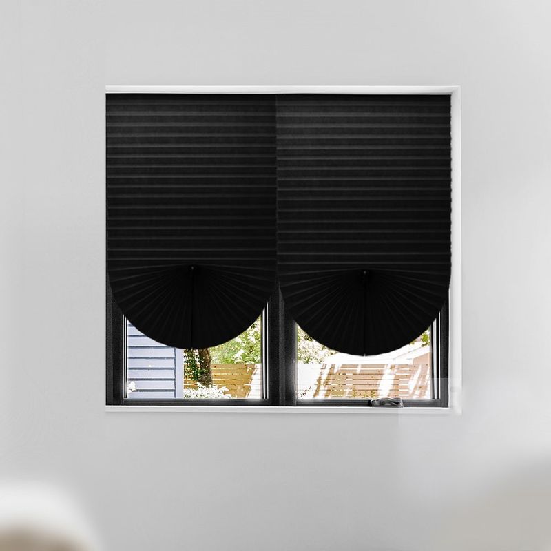 La cortina sin cuerda portátil ultravioleta anti ciega las cortinas plisadas del apagón mini