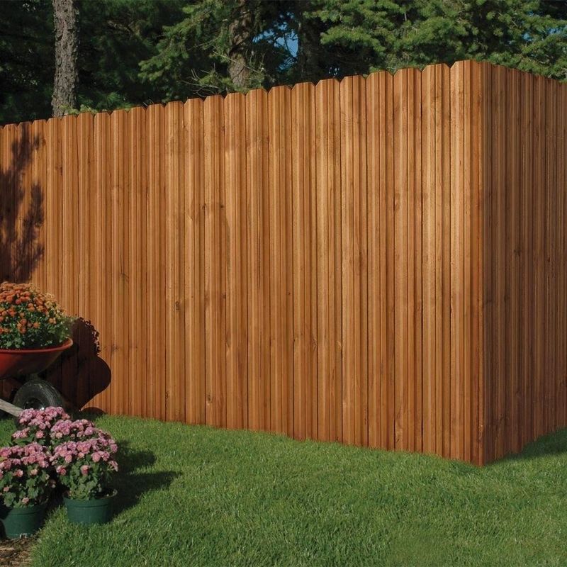 Yarda 8 pie alto Cedar Wood Fence Panel Outdoor Cedar Border Fence del FSC