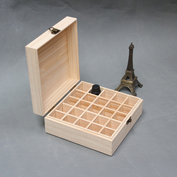 Caja de madera Lidded desprendible del cuadrado para el almacenamiento seco los 41*31*24cm de la fruta