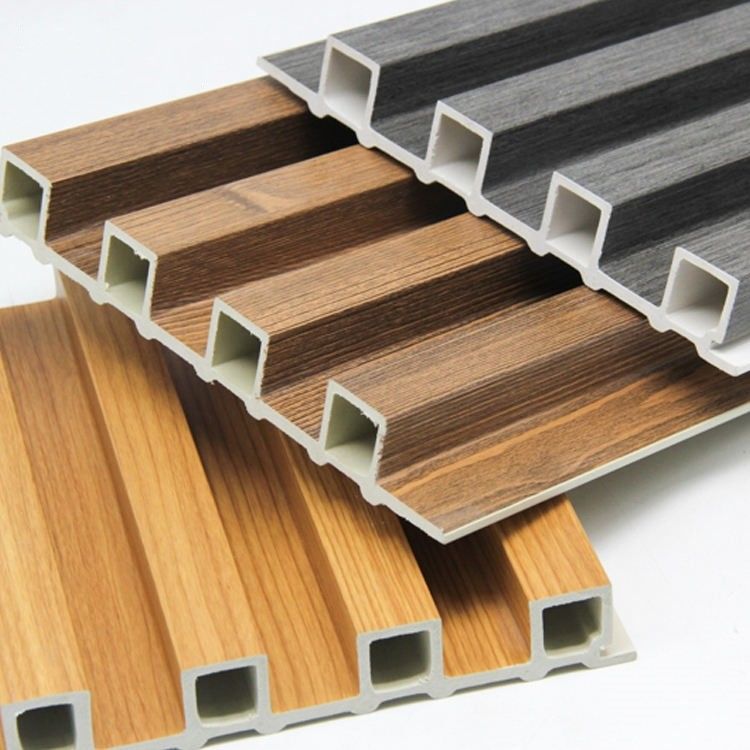 Panel de pared de WPC de colores Decoraciones de pared Interior Fácil instalación Revestimiento de pared de WPC anti arañazos