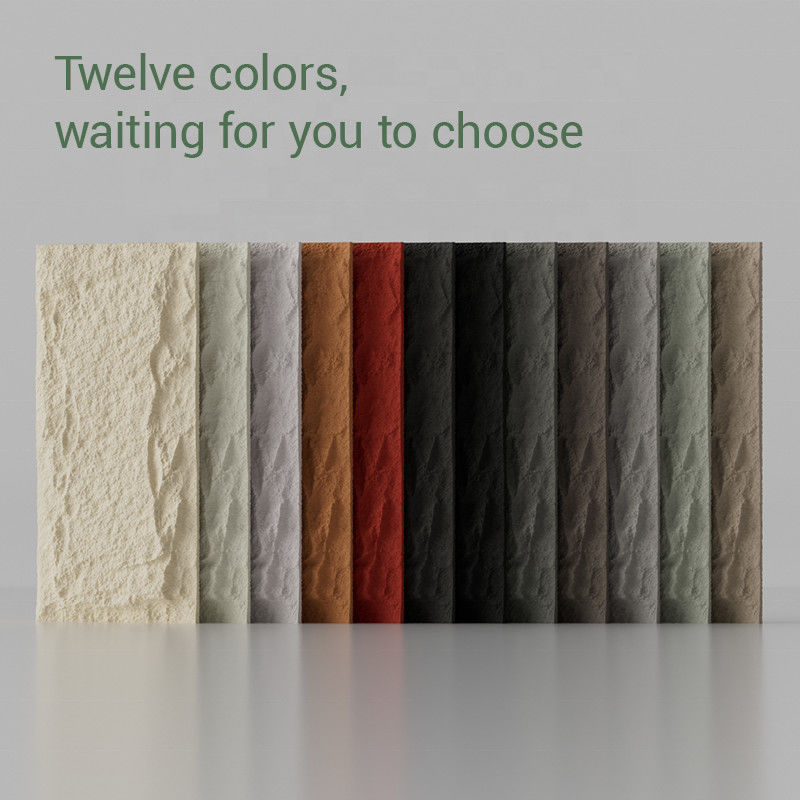 Panel de pared de piedra artificial de poliuretano de piedra hongo 3D