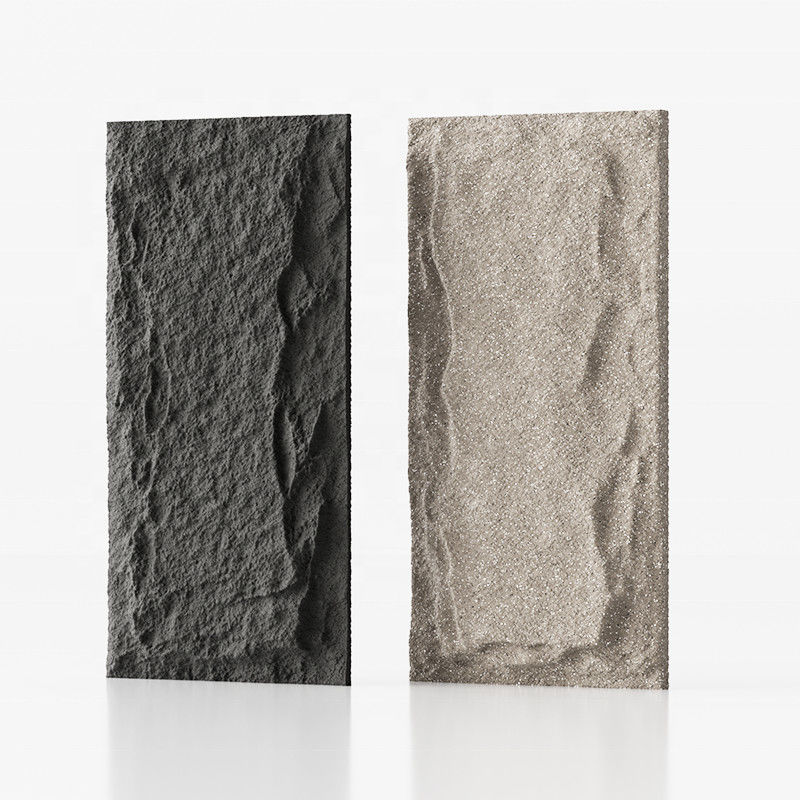 Panel de pared de piedra artificial de poliuretano de piedra hongo 3D