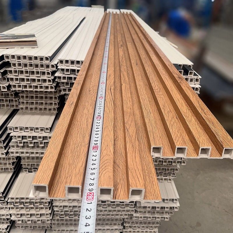 Fabrica de decoración de interiores revestimiento de PVC revestimiento de la pared tablero de WPC interior panel de pared flotado