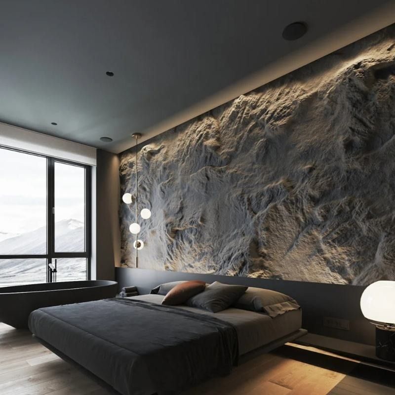 Precio de fábrica Piedra de cultivo artificial PU Piedra de espuma para decoración de paredes PU Panel de pared 3D