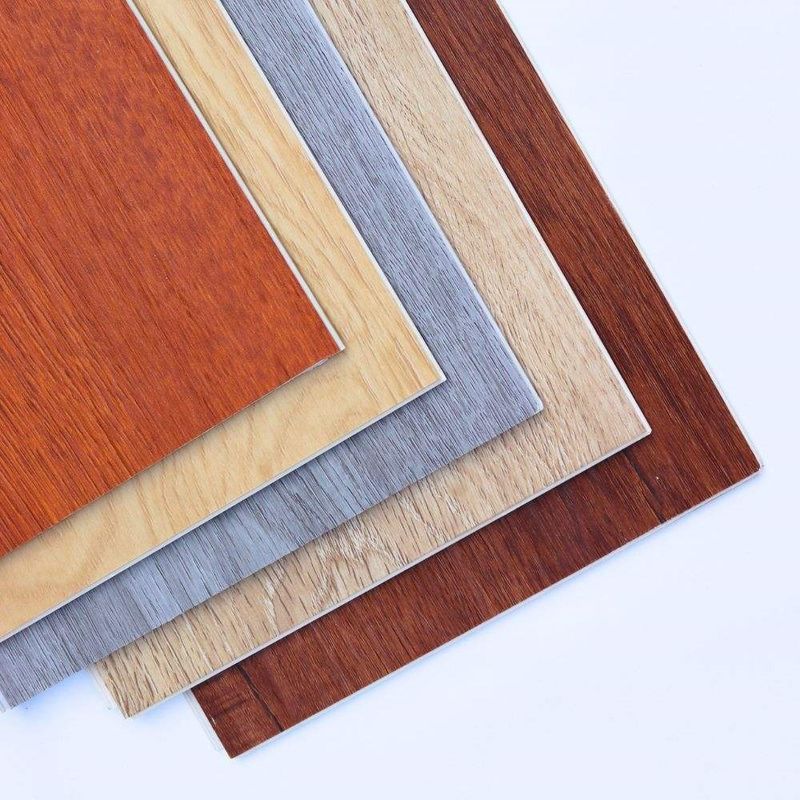 Interiores impermeable 4 mm de madera de grano de núcleo rígido de PVC de plástico de tablón de bloqueo de interconexión de bloqueo de clic Spc piso de vinilo