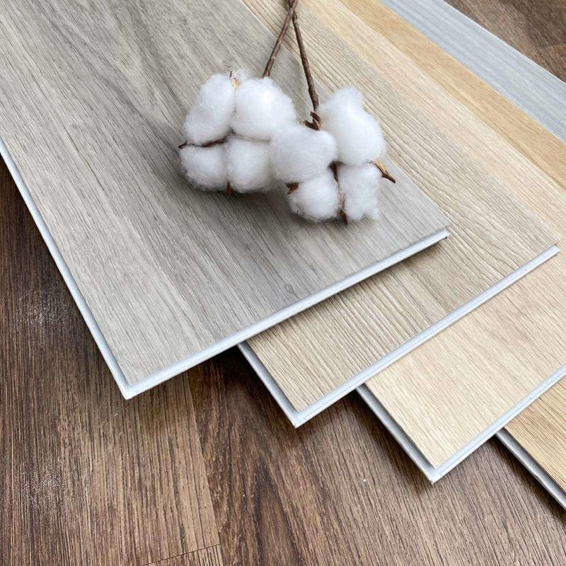 Material ecológico azulejos de madera resistentes al fuego piso clic PVC piso de vinilo piso de PVC para interiores
