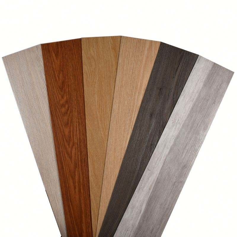 Tejas de vinilo textura de madera LVT suelo autoadhesivo pvc piso de vinilo impermeable tabla de vinilo