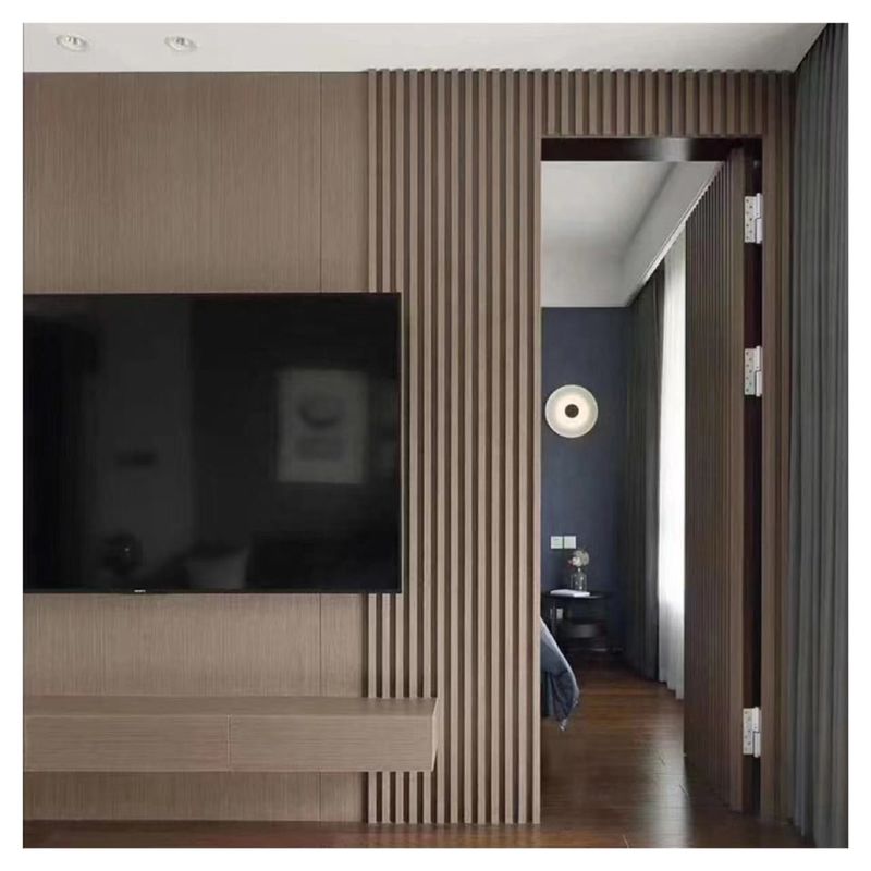 Precio barato Materiales de construcción de casas decorativas Económicas Granos de madera Pvc Wpc paneles de pared