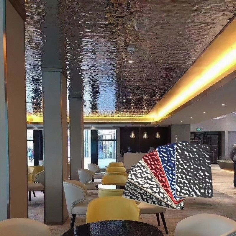 Panel de pared de PVC con diseño de cristal de carbono de ondulación de agua interior de bambú de madera de fibra de bambú de carbón de madera de tablero a prueba de sonido a prueba de fuego