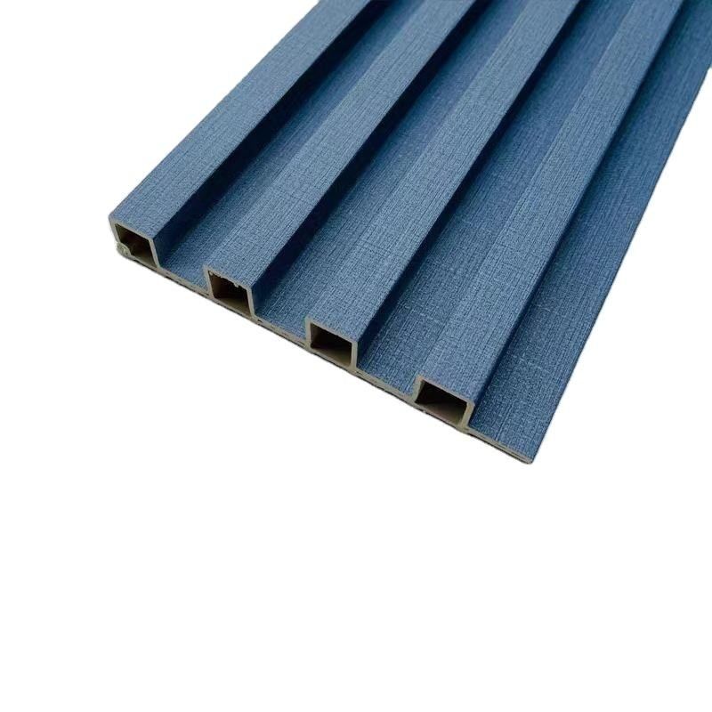 Nuevo diseño de madera de grano impermeable paneles de pared WPC Diseños para la decoración del interior fácil de instalar