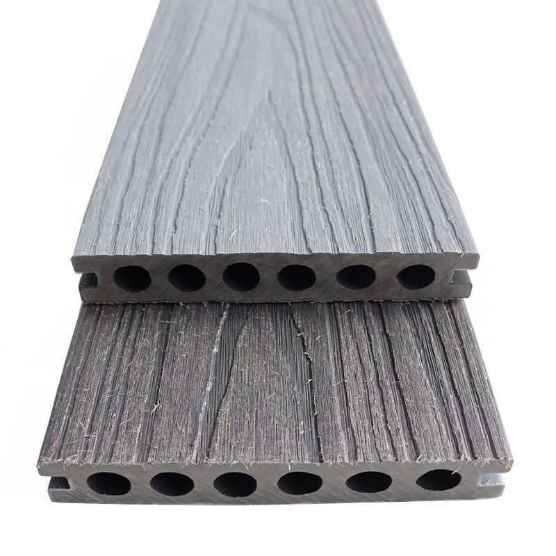 Exterior sólido resistente a los rayos UV, resistente al agua, de madera de alta resistencia, con certificación CE, de madera WPC, de plástico compuesto, de doble color