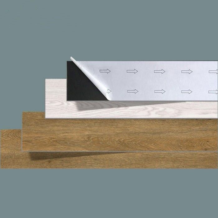 Autoadhesivo impermeable Pvc piso Stick DIY piso de vinilo para la decoración interior en edificios de oficinas