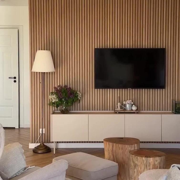 Panel de pared interior WPC 3D PVC Alternativo de madera para exteriores / comerciales / cocina / gimnasio Panel de pared impermeable de chapa de plástico