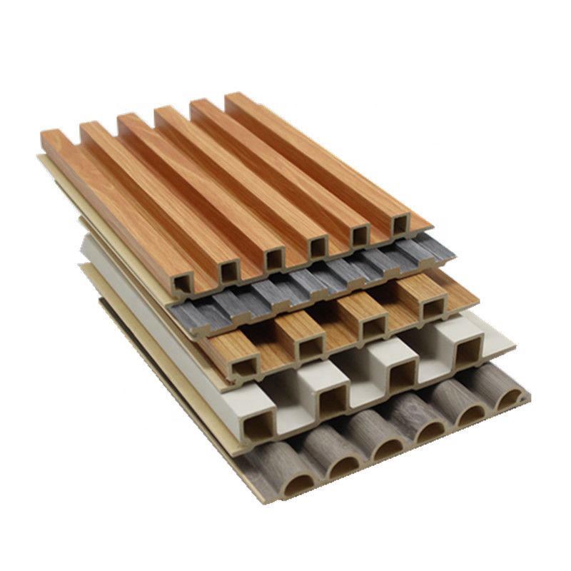 Panel de pared curvo integrado impermeable, otros, de madera, paneles de pared de PVC, decoración de pared interior, listones, panel de pared WPC