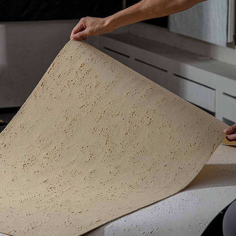 Material de piedra flexible para el exterior con revestimiento de pared artificial de travertino