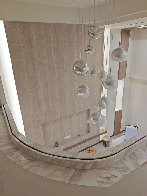 Material de piedra flexible para el exterior con revestimiento de pared artificial de travertino