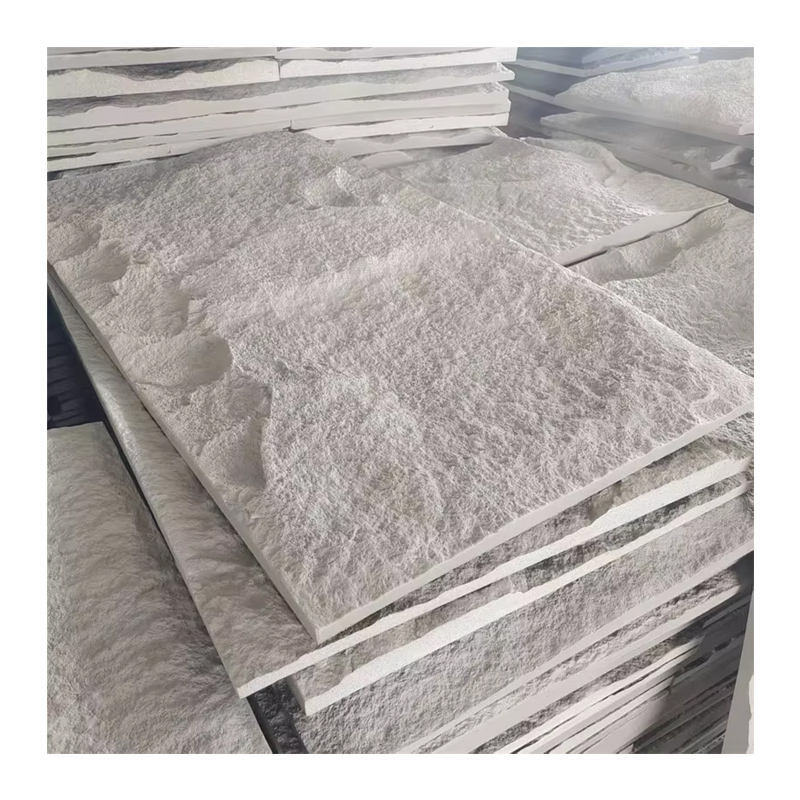 Interior multifuncional de peso ligero Pu revestimiento de chapa de roca artificial exterior de decoración 3D panel de pared de piedra de alta calidad