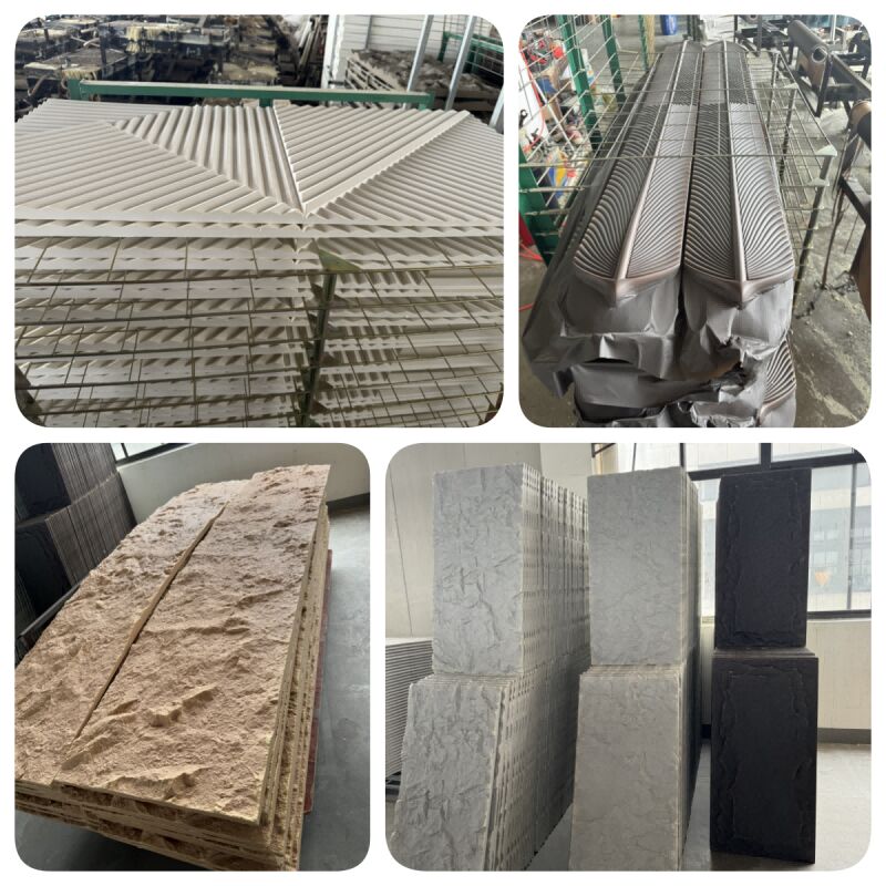 Venta directa de fábrica Panel de pared de piedra Pu ligero Moderno de piedra artificial impermeable Panel de pared y tableros fáciles de ensamblar