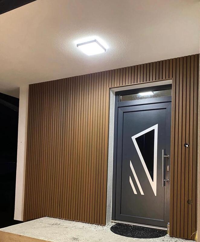 Panel de fachada WPC moderno Revestimiento exterior Panel de pared Revestimiento de pared Wpc para hotel