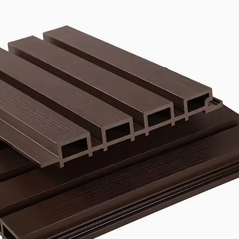 Paneles de revestimiento exterior impermeables paneles de pared de WPC para uso exterior revestimiento de pared de madera exterior decorativo