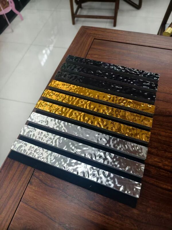 Panel acústico de absorción de sonido moderno 3D Río de agua parrilla de pizarra insonorizada para estudio de hotel