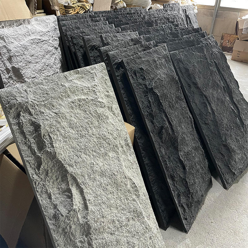 Moderno de mármol PU paneles de piedra flexibles ecológicos resistentes al calor y al fuego Gran losa para edificios de oficinas hecha de espuma de poliuretano