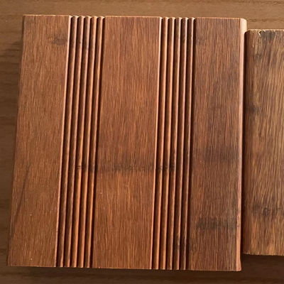 Planchas de bambú impermeables de cubierta de suelo de hilo de superficie tejida natural al aire libre