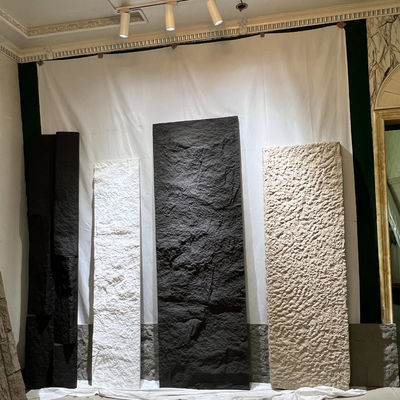 Panel de pared de piedra de PU de interior y exterior Panel de placa grande de piedra de poliuretano