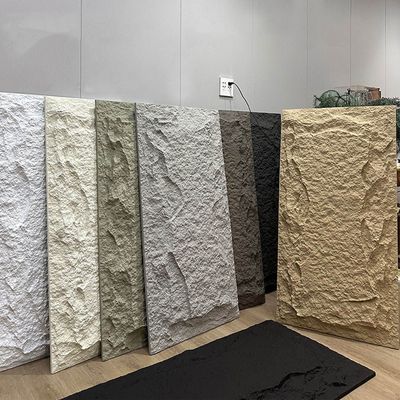 Piedra artificial insonorizada impermeable 3d Luxury Panel de pared de piedra Pu Panel de pared