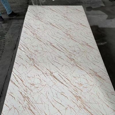 Fabricante chino 1220x2440mm 3mm Pvc de mármol UV de revestimiento de la pared de la lámina de panel