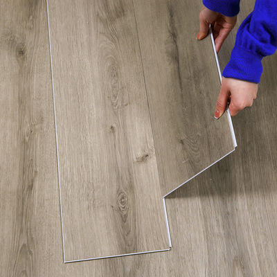 5 mm impermeable entrelazado 4 mm material virgen de vinilo mármol suelo híbrido de núcleo rígido Spc Click