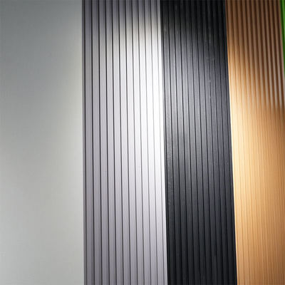 Panel de pared de WPC impermeable para TV Fondo para decoración interior en hoteles y apartamentos de plástico