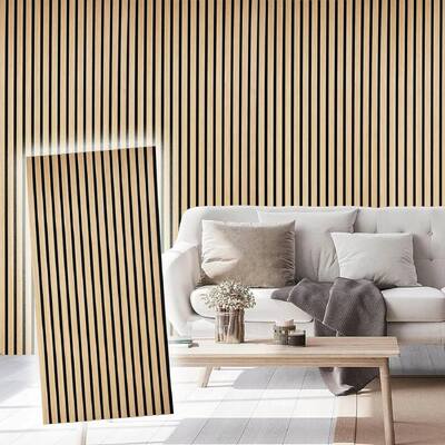 Panel acústico Panel de pared Panel de pared PET MDF Decoración acústica de paredes para muebles Panel de pared de madera acústica diseño moderno Flexible