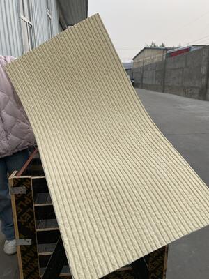 calidad MCM Material de arcilla modificada compuesto Exterior Faux Veneer Interior Travertino blando Flexible Panel de revestimiento de pared de piedra artificial fábrica