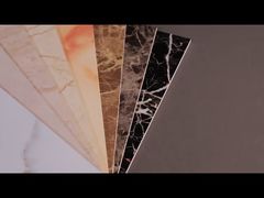 Última hoja de mármol de PVC con revestimiento UV Instalación de interconexión impermeable para el salón.