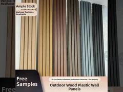 Paneles de pared WPC de PVC con vetas de madera de alta calidad, panel decorativo para decoración de interiores