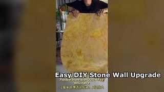 Paneles de pared de piedra blanda flexibles Fácil instalación de bricolaje