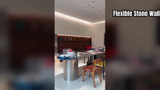 Paneles de piedra flexibles ignífugos impermeables